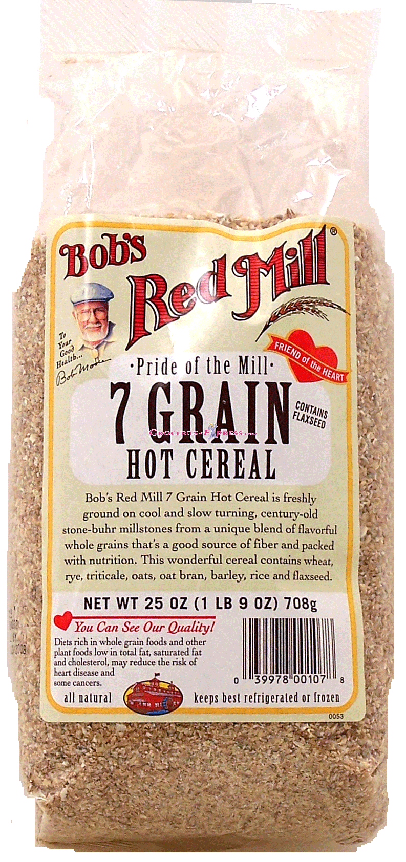 Bob's Red Mill&nbsp;Pride Of The Mill&nbsp;7 grain hot cereal, contains flaxseed Full-Size Picture